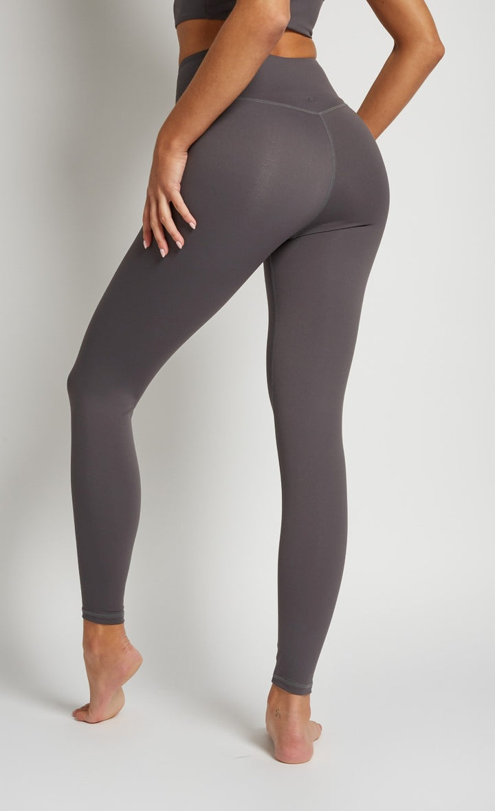 Charcoal Grey Crossover Leggings