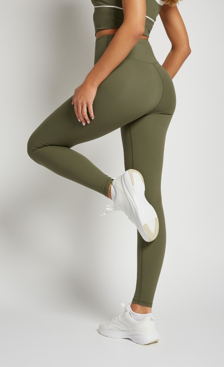 Khaki High Waisted Leggings