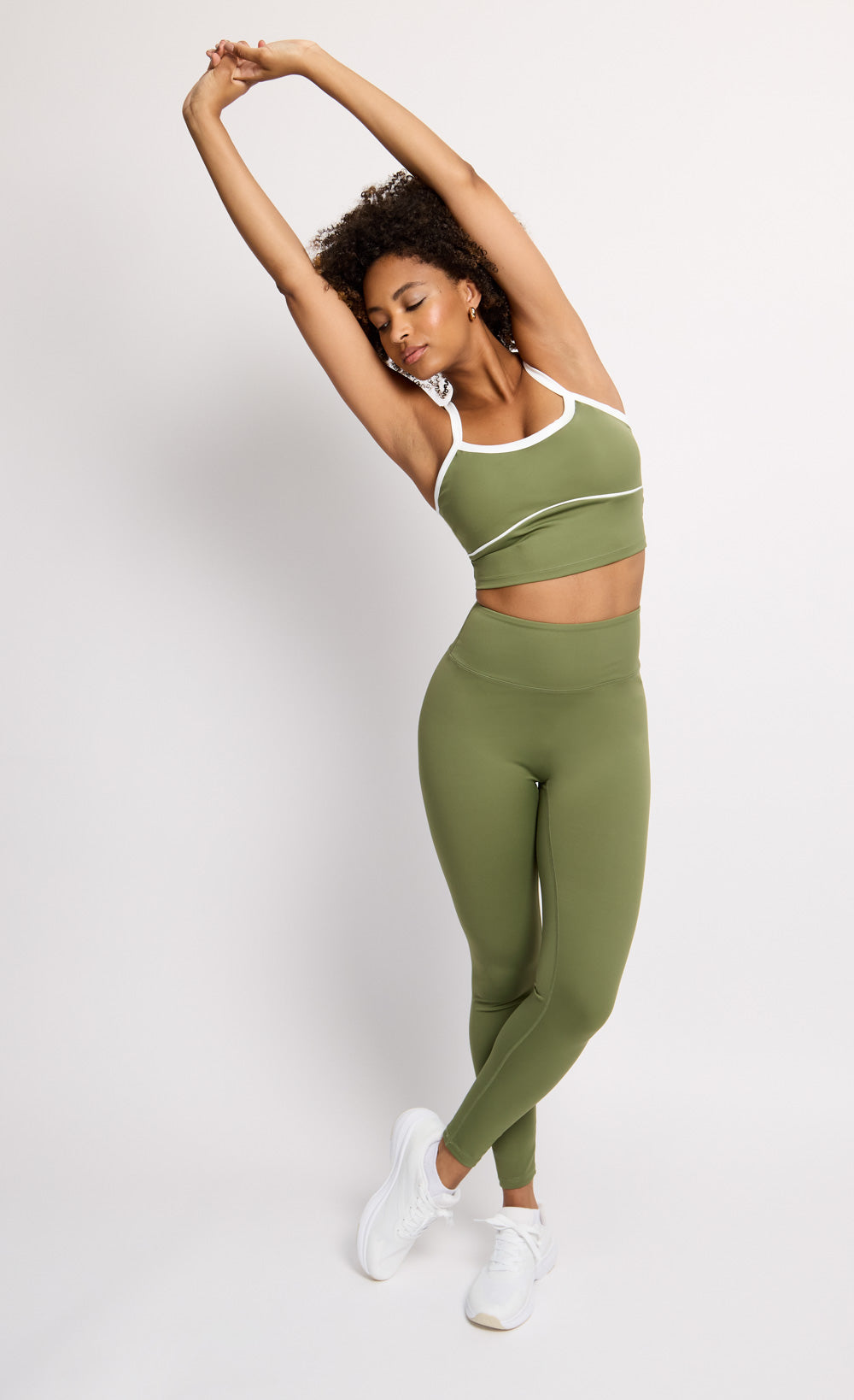 Khaki High Waisted Leggings