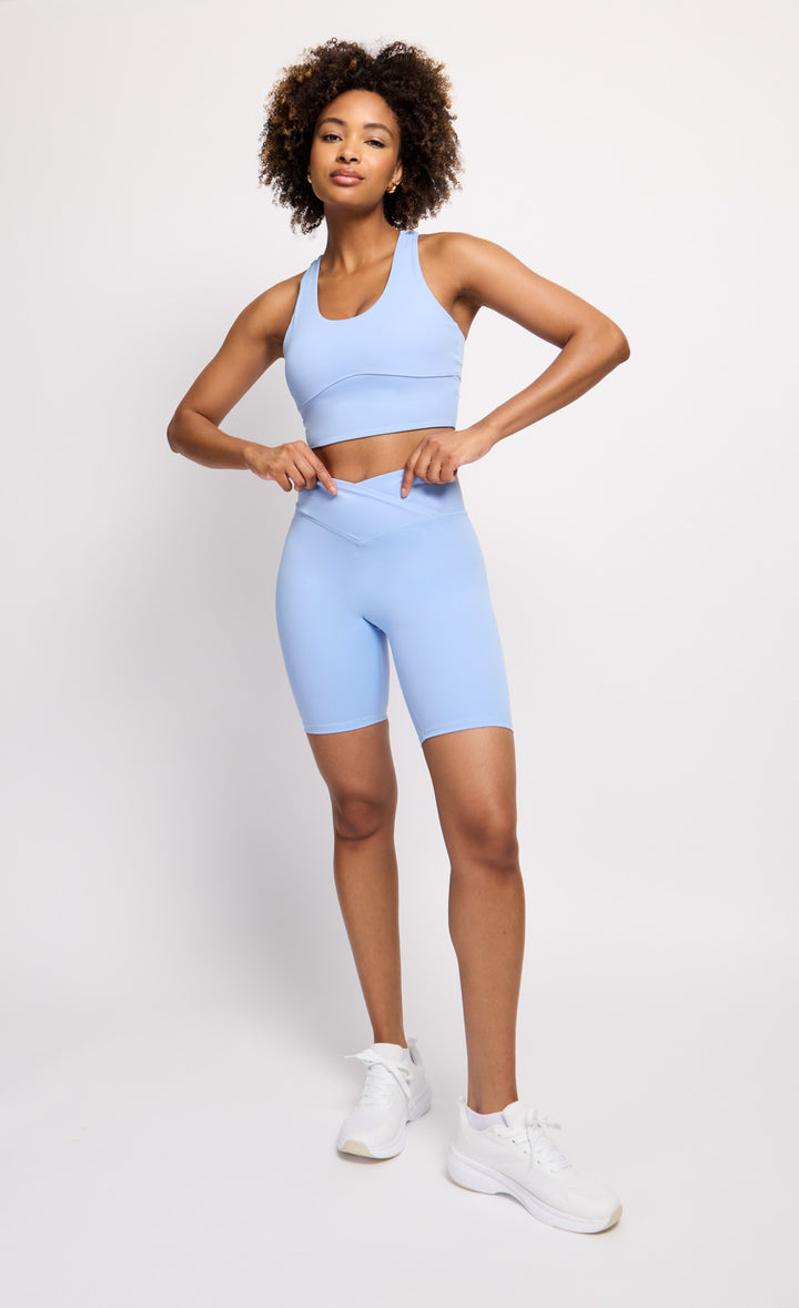 Light Blue Crossover Shorts