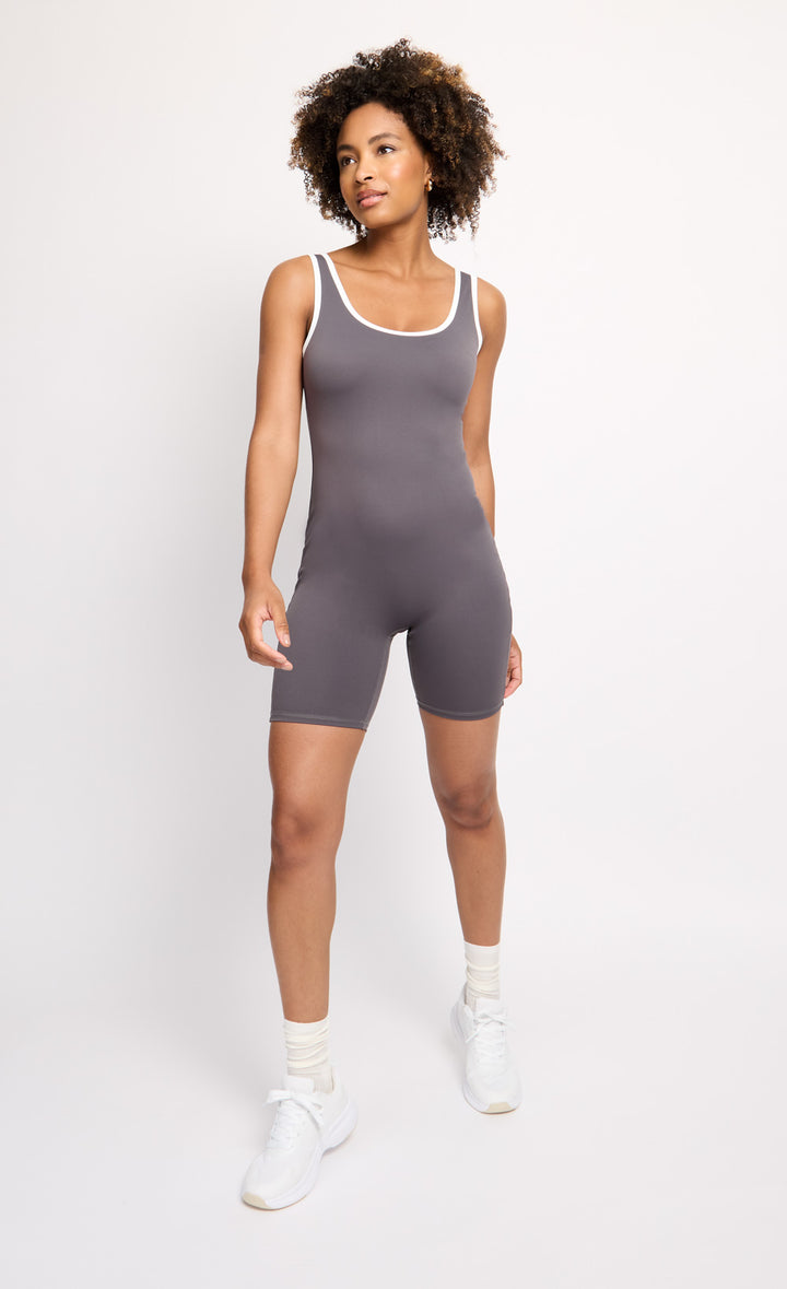 Charcoal Grey Unitard