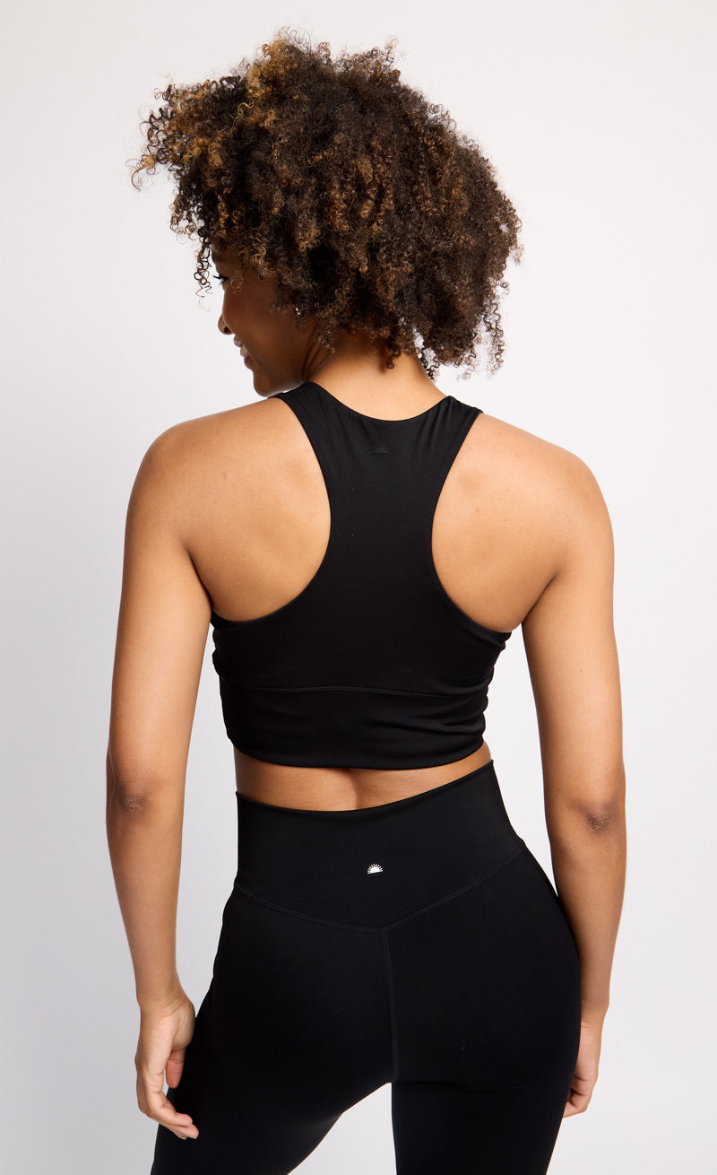 Black Scoop Sports Bra